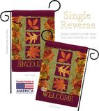 3 Fall Leaves - Harvest & Autumn Fall Vertical Impressions Decorative Flags HG113061 Made In USA