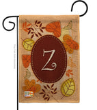 Autumn Z Initial - Harvest & Autumn Fall Vertical Impressions Decorative Flags HG130052 Made In USA