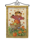 Scarecrow - Harvest & Autumn Fall Vertical Impressions Decorative Flags HG113043 Made In USA