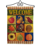 Autumn Collage - Harvest & Autumn Fall Vertical Impressions Decorative Flags HG113046 Made In USA