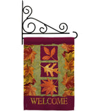 3 Fall Leaves - Harvest & Autumn Fall Vertical Impressions Decorative Flags HG113061 Made In USA