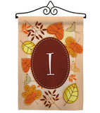 Autumn I Initial - Harvest & Autumn Fall Vertical Impressions Decorative Flags HG130035 Made In USA