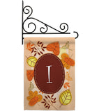 Autumn I Initial - Harvest & Autumn Fall Vertical Impressions Decorative Flags HG130035 Made In USA