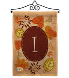 Autumn I Initial - Harvest & Autumn Fall Vertical Impressions Decorative Flags HG130035 Made In USA