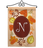 Autumn N Initial - Harvest & Autumn Fall Vertical Impressions Decorative Flags HG130040 Made In USA