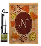 Autumn N Initial - Harvest & Autumn Fall Vertical Impressions Decorative Flags HG130040 Made In USA