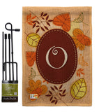 Autumn O Initial - Harvest & Autumn Fall Vertical Impressions Decorative Flags HG130041 Made In USA
