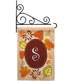 Autumn S Initial - Harvest & Autumn Fall Vertical Impressions Decorative Flags HG130045 Made In USA
