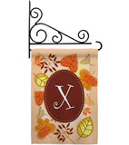 Autumn X Initial - Harvest & Autumn Fall Vertical Impressions Decorative Flags HG130050 Made In USA