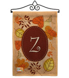 Autumn Z Initial - Harvest & Autumn Fall Vertical Impressions Decorative Flags HG130052 Made In USA