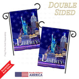 Freedom of Liberty - Historic Americana Vertical Impressions Decorative Flags HG191054 Printed In USA