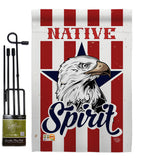 Native Spirit - Historic Americana Vertical Impressions Decorative Flags HG192246 Made In USA