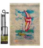 Sailboats - Hobbies Interests Vertical Impressions Decorative Flags HG109041 Made In USA