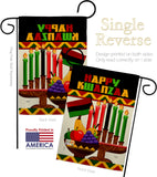 Happy Kwanzaa African - Kwanzaa Winter Vertical Impressions Decorative Flags HG114236 Made In USA