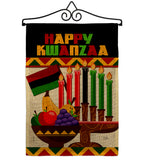 Happy Kwanzaa African - Kwanzaa Winter Vertical Impressions Decorative Flags HG114236 Made In USA