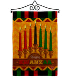 Happy Kwanzaa Holiday  - Kwanzaa Winter Vertical Impressions Decorative Flags HG192333 Made In USA