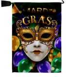Fat Tuesday Carnival - Mardi Gras Spring Vertical Impressions Decorative Flags HG120008 Made In USA