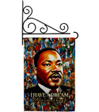 MLK Dream - Patriotic Americana Vertical Impressions Decorative Flags HG130434 Made In USA