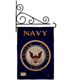 Navy - Military Americana Vertical Impressions Decorative Flags HG108058 Made In USA