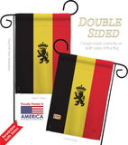 Belgium - Nationality Flags of the World Vertical Impressions Decorative Flags HG108098 Made In USA