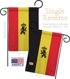 Belgium - Nationality Flags of the World Vertical Impressions Decorative Flags HG108098 Made In USA
