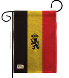 Belgium - Nationality Flags of the World Vertical Impressions Decorative Flags HG108098 Made In USA