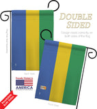 Gabon - Nationality Flags of the World Vertical Impressions Decorative Flags HG140087 Made In USA