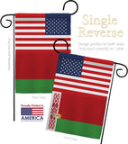 Belarus US Friendship - Nationality Flags of the World Vertical Impressions Decorative Flags HG140295 Made In USA