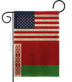 Belarus US Friendship - Nationality Flags of the World Vertical Impressions Decorative Flags HG140295 Made In USA