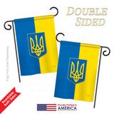 Ukraine - Nationality Flags of the World Vertical Impressions Decorative Flags HG108192 Printed In USA