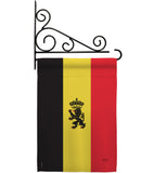 Belgium - Nationality Flags of the World Vertical Impressions Decorative Flags HG108098 Made In USA