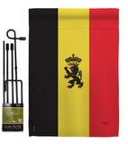 Belgium - Nationality Flags of the World Vertical Impressions Decorative Flags HG108098 Made In USA