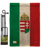 Hungary - Nationality Flags of the World Vertical Impressions Decorative Flags HG108123 Made In USA