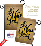 Happy New Year - New Year Winter Vertical Impressions Decorative Flags HG191048 Made In USA
