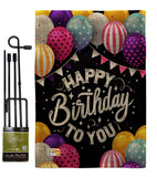 Birthday to You - Party & Celebration Special Occasion Vertical Impressions Decorative Flags HG115150 Made In USA