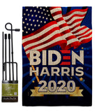 Biden Harris 2020 - Patriotic Americana Vertical Impressions Decorative Flags HG170086 Made In USA