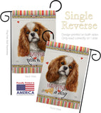 Comforter Spaniel Happiness - Pets Nature Vertical Impressions Decorative Flags HG110134 Made In USA