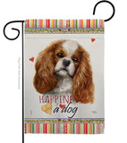Comforter Spaniel Happiness - Pets Nature Vertical Impressions Decorative Flags HG110134 Made In USA