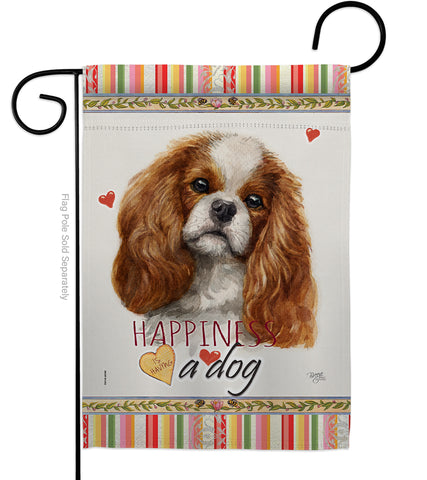 Comforter Spaniel Happiness - Pets Nature Vertical Impressions Decorative Flags HG110134 Made In USA