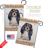 Cavalier Spaniel Happiness - Pets Nature Vertical Impressions Decorative Flags HG110155 Made In USA