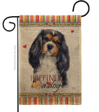 Cavalier Spaniel Happiness - Pets Nature Vertical Impressions Decorative Flags HG110155 Made In USA