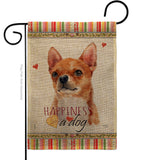 Shorthair Chihuahua Happiness - Pets Nature Vertical Impressions Decorative Flags HG110167 Made In USA