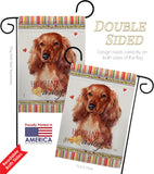 Long Hair Dachshund Happiness - Pets Nature Vertical Impressions Decorative Flags HG110170 Made In USA
