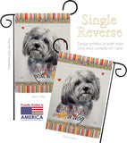 Havanese Happiness - Pets Nature Vertical Impressions Decorative Flags HG110185 Made In USA