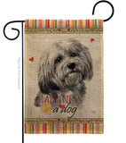 Havanese Happiness - Pets Nature Vertical Impressions Decorative Flags HG110185 Made In USA