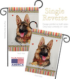 German Shepherd Happiness - Pets Nature Vertical Impressions Decorative Flags HG110190 Made In USA
