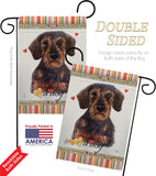Miniature Dachshund Happiness - Pets Nature Vertical Impressions Decorative Flags HG110196 Made In USA