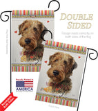 Welsh Terrier Happiness - Pets Nature Vertical Impressions Decorative Flags HG110231 Made In USA