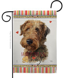 Welsh Terrier Happiness - Pets Nature Vertical Impressions Decorative Flags HG110231 Made In USA