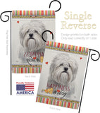 Lhasa Apso Happiness - Pets Nature Vertical Impressions Decorative Flags HG110236 Made In USA
